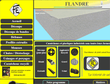 Tablet Screenshot of flandre-elastomeres.fr